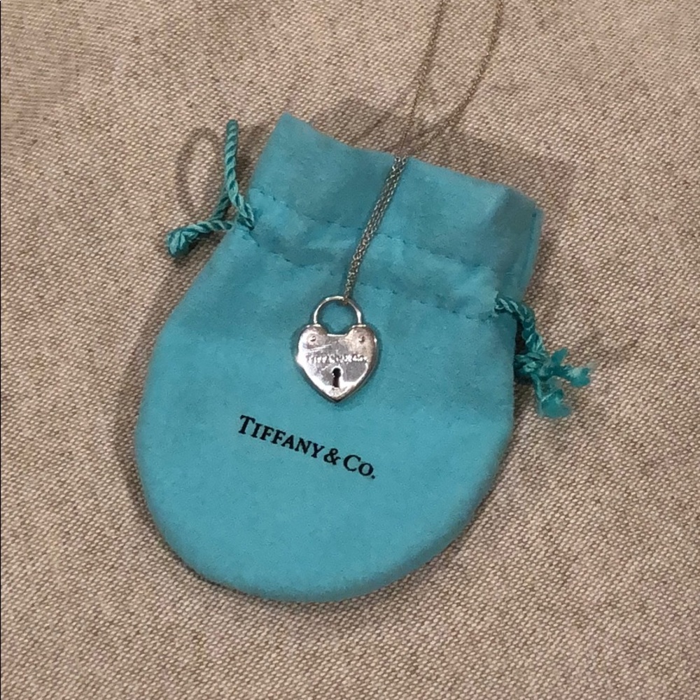 Tiffany and Co. heart tag pendant 16”